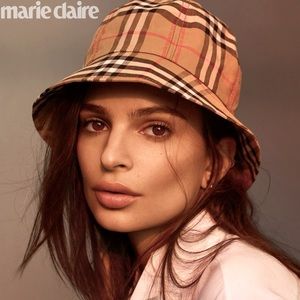 Burberrys London VTG Bucket Hat Nova Check, rain, golf, size :M made in England